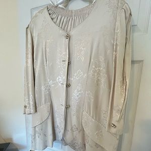 Long sleeve Tan Sunday 2 piece skirt set